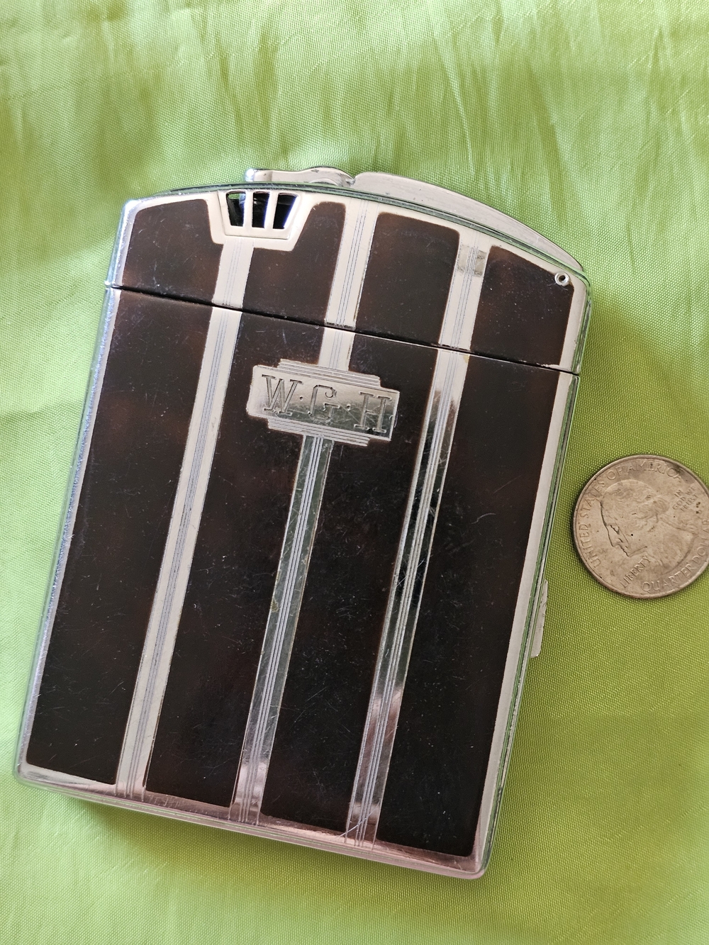 Very Vintage Cigarette Case By Ronson Tewntycase  1930s